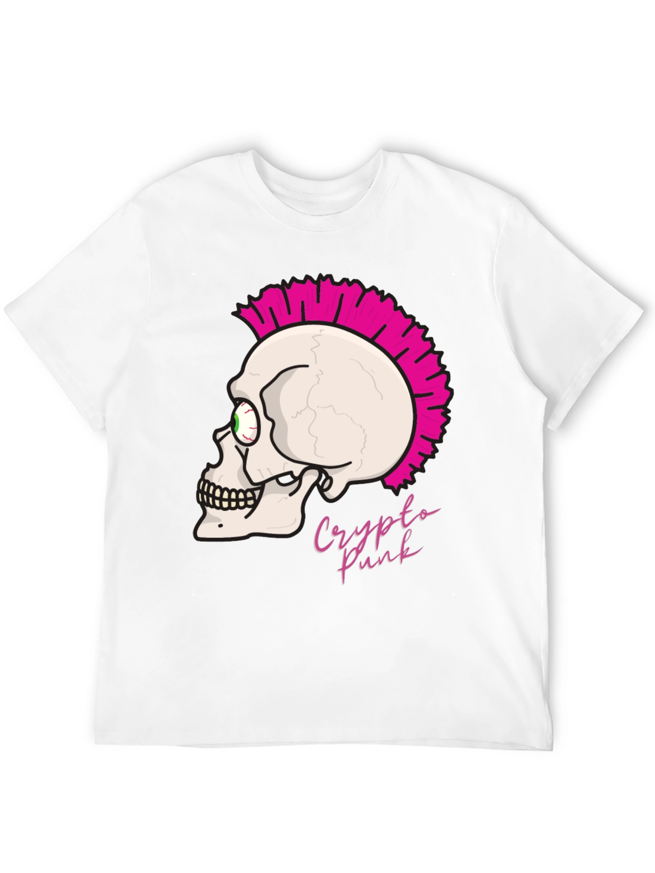 Crypto Punk Skull T-Shirt - Bold Graphic Tee