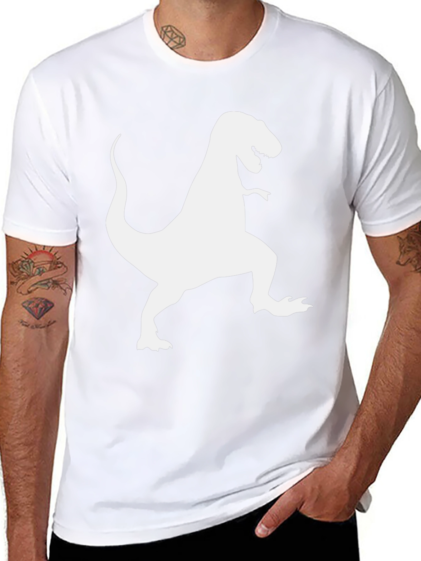 T-Rex Graphic Tee - Black Short Sleeve