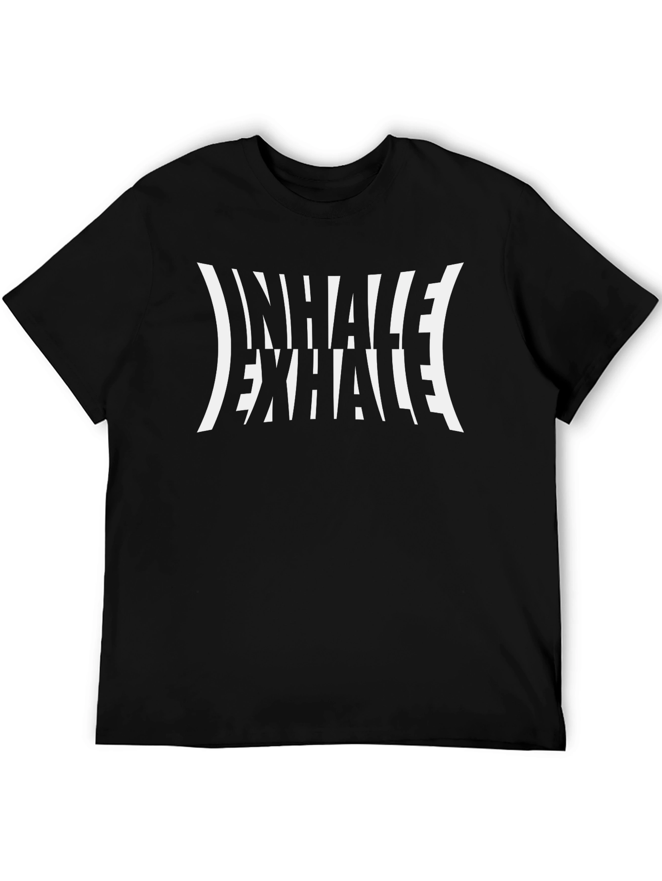 Inhale Exhale Graphic Tee - Trendy Comfort