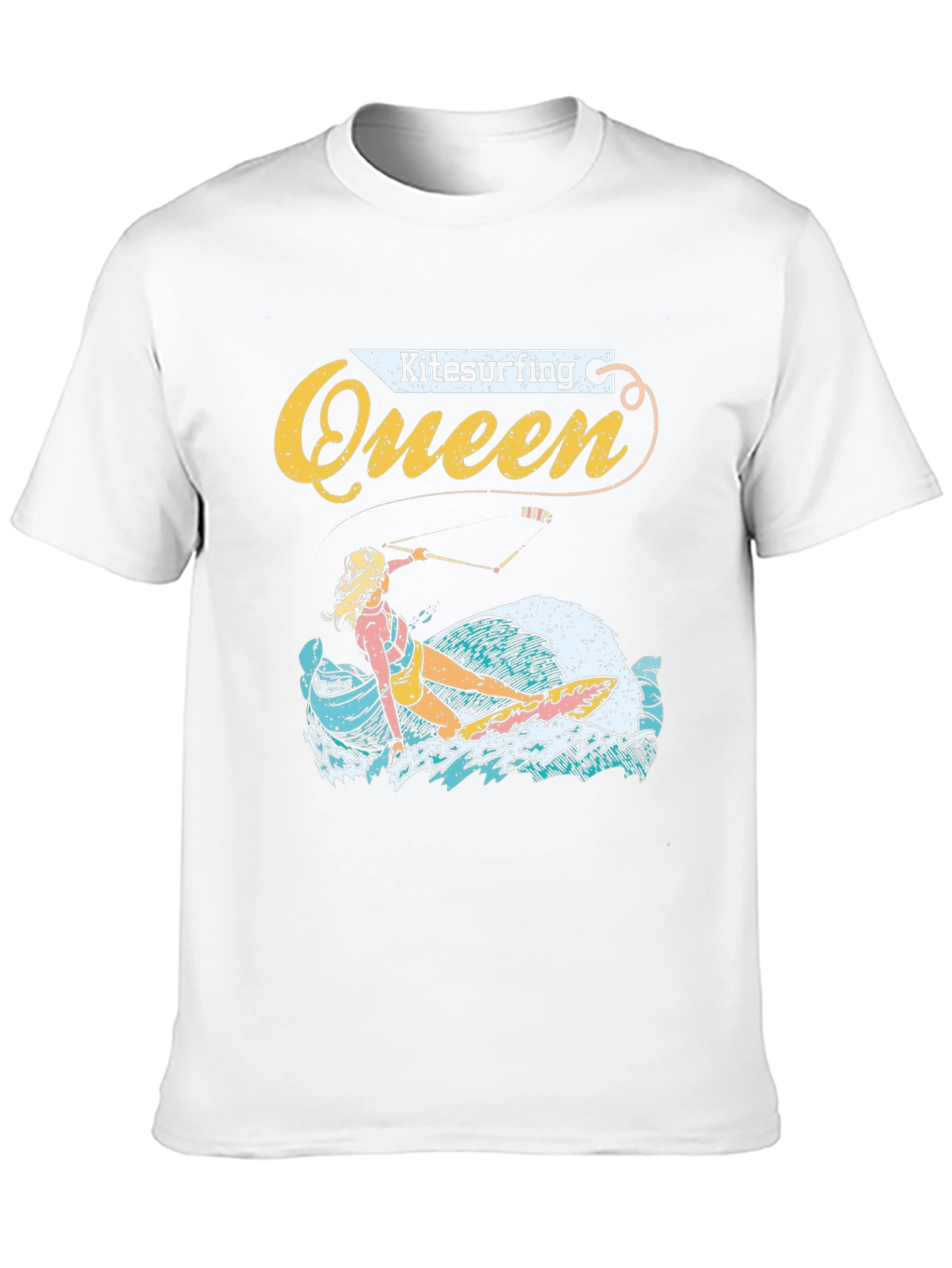 Kitesurfing Queen Graphic Tee - Black Unisex T-Shirt