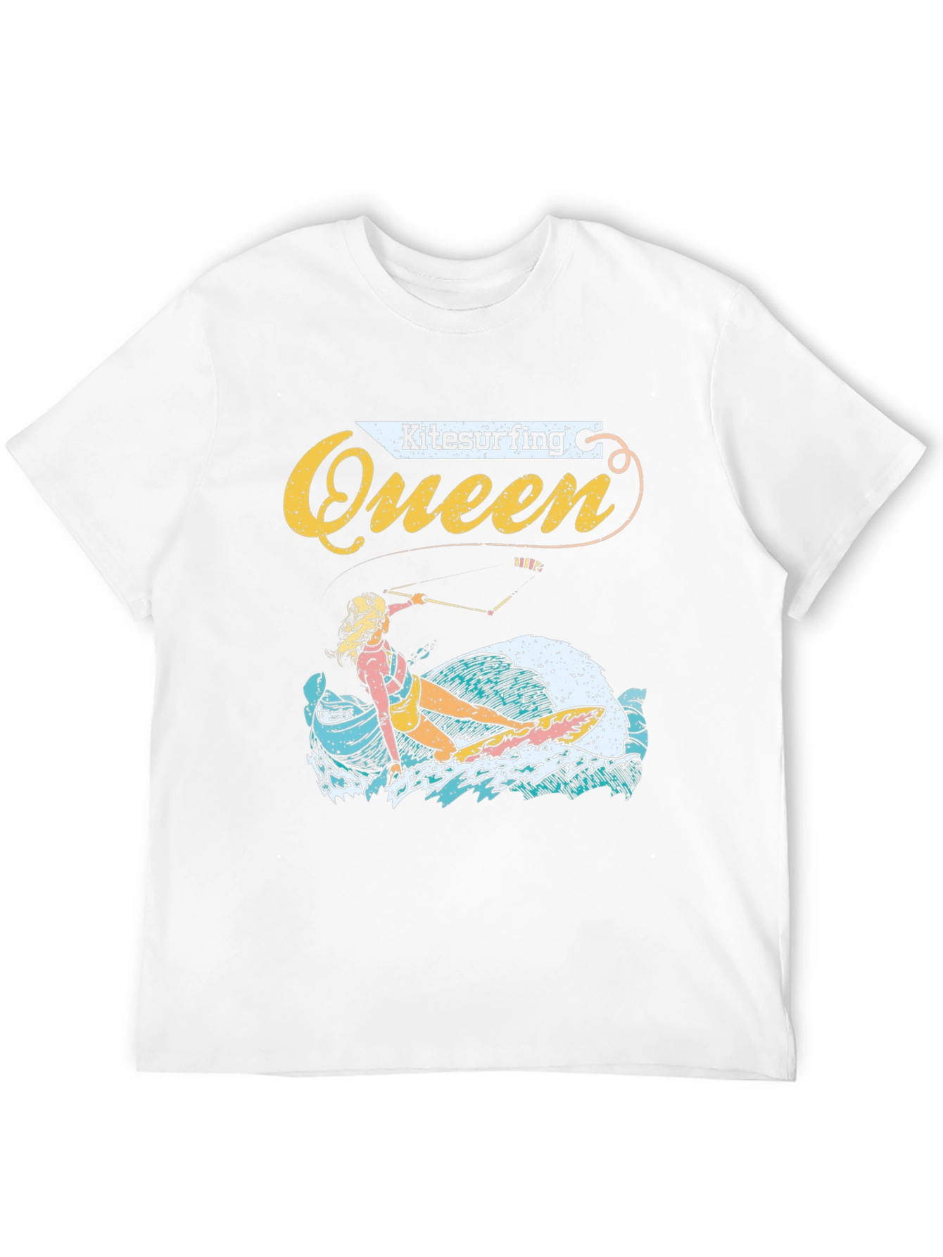 Kitesurfing Queen Graphic Tee - Black Unisex T-Shirt