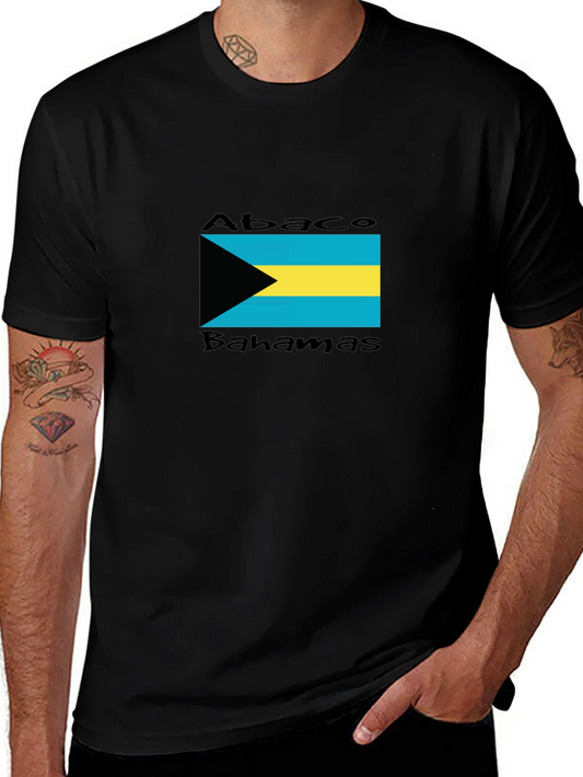 Abaco Bahamas Flag Graphic T-Shirt