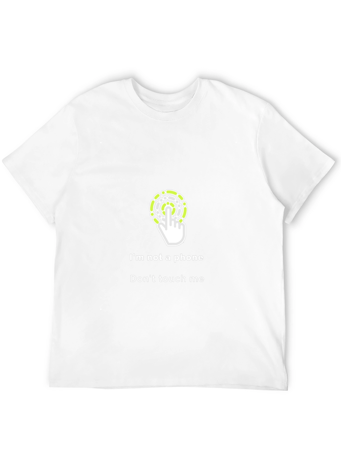 Funny Dont Touch Me T-Shirt - Anti-Phone Black Tee