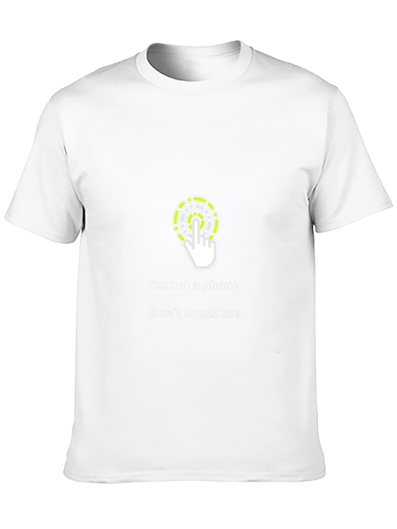 Funny Dont Touch Me T-Shirt - Anti-Phone Black Tee