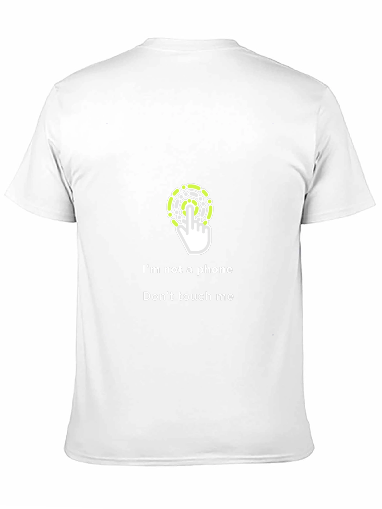 Funny Dont Touch Me T-Shirt - Anti-Phone Black Tee