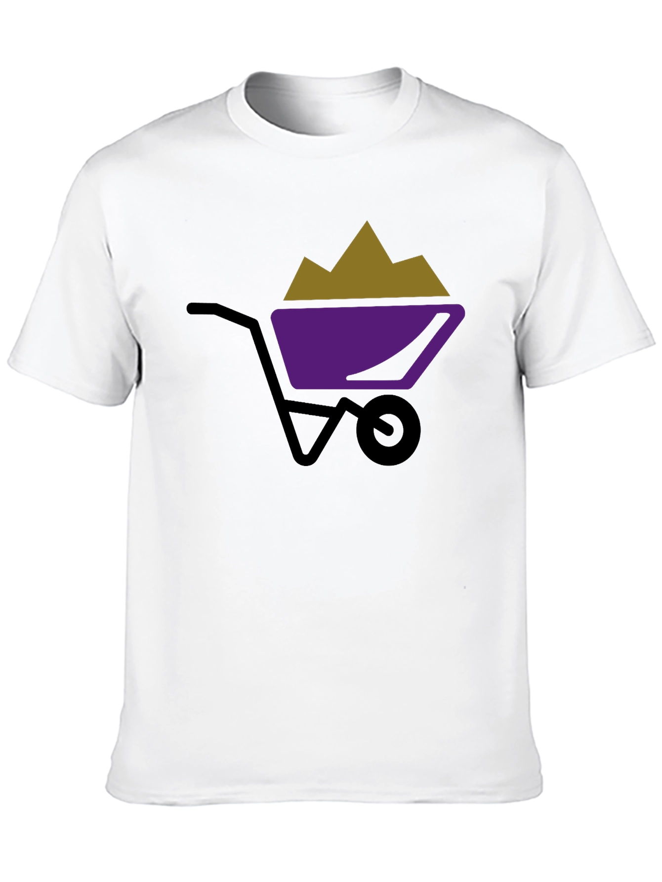 Wheelbarrow Graphic Tee - Black Cotton Shirt
