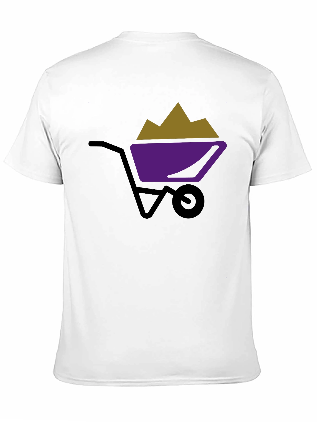 Wheelbarrow Graphic Tee - Black Cotton Shirt