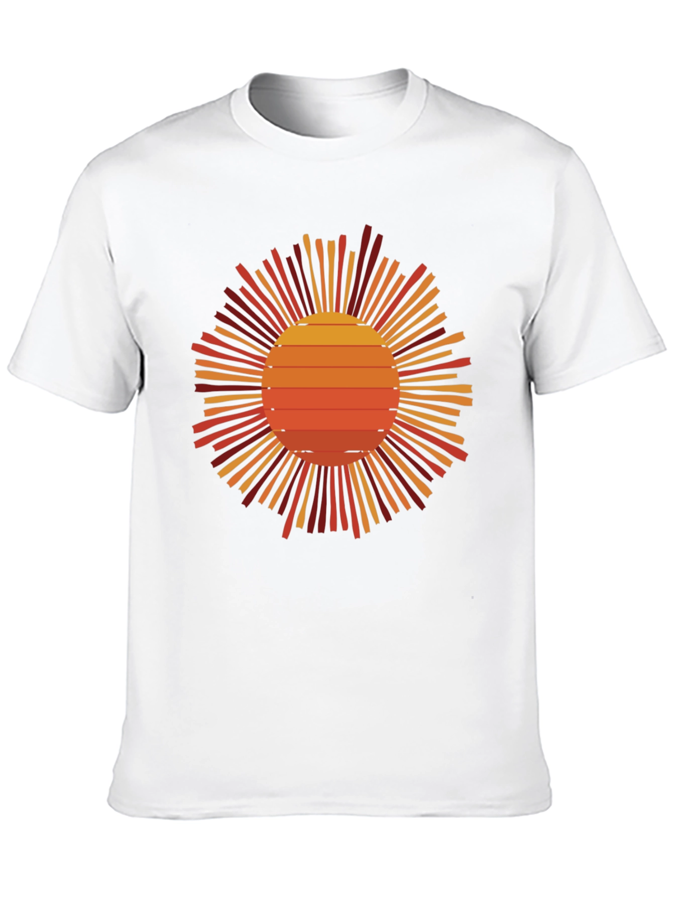Retro Sunset Graphic Tee - Black
