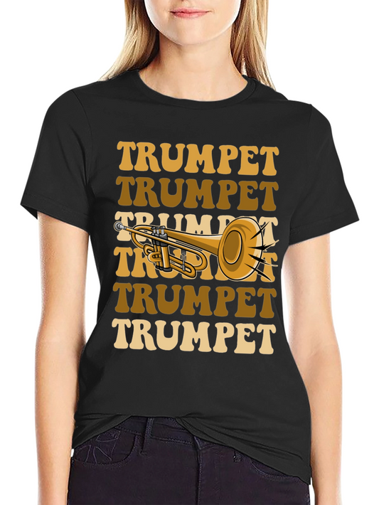 Retro Trumpet T-Shirt - Musical Instrument Tee
