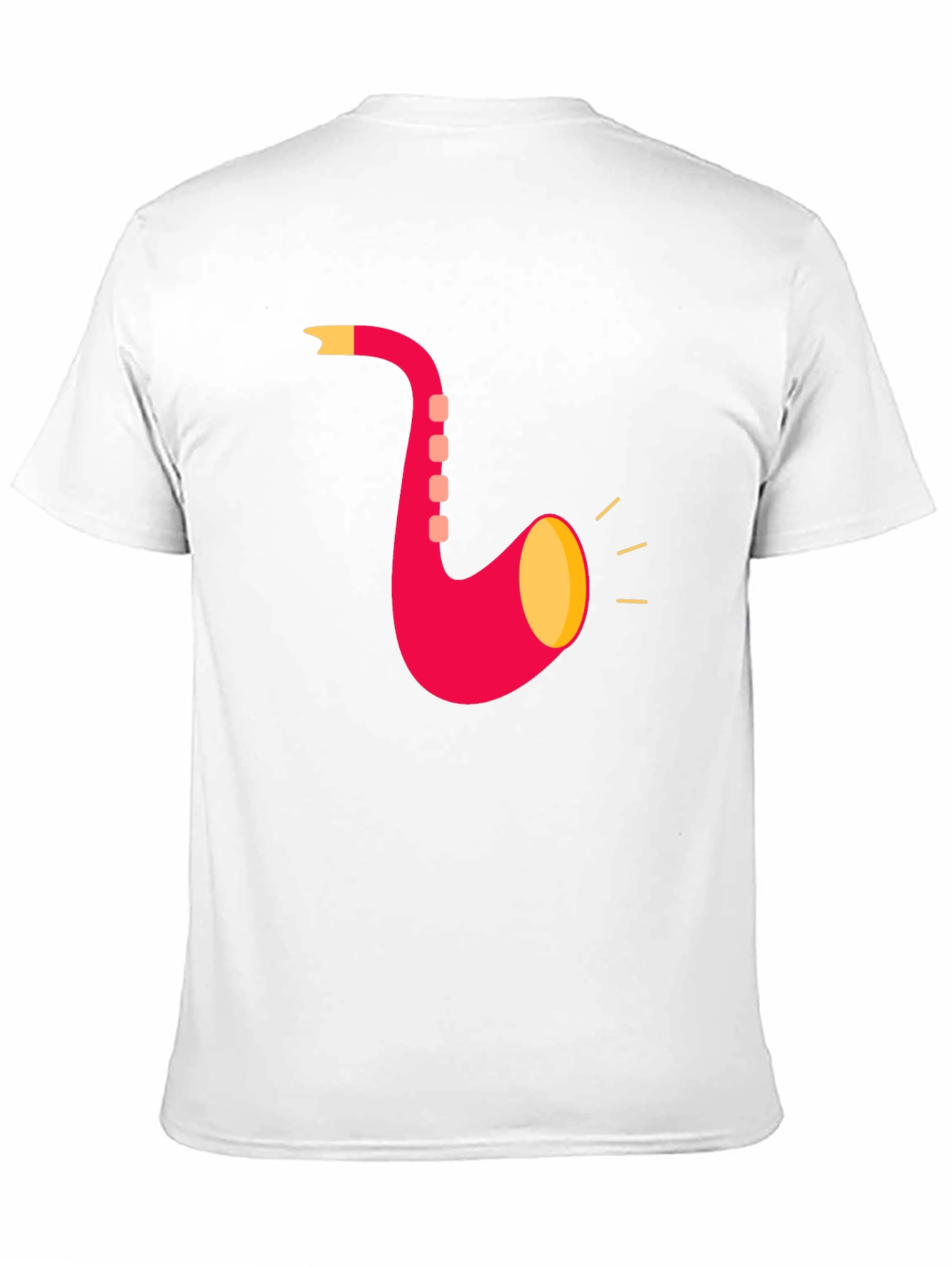 Saxophone Graphic T-Shirt - Black Cotton Tee