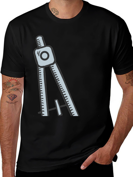 Architect Compass Graphic Tee - Cool Design T-Shirt