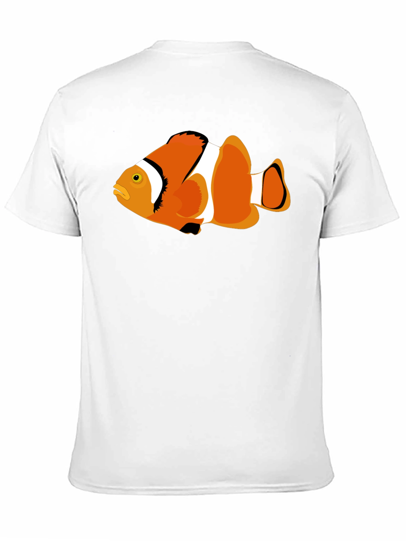 Clownfish Graphic Tee - Black Cotton T-Shirt