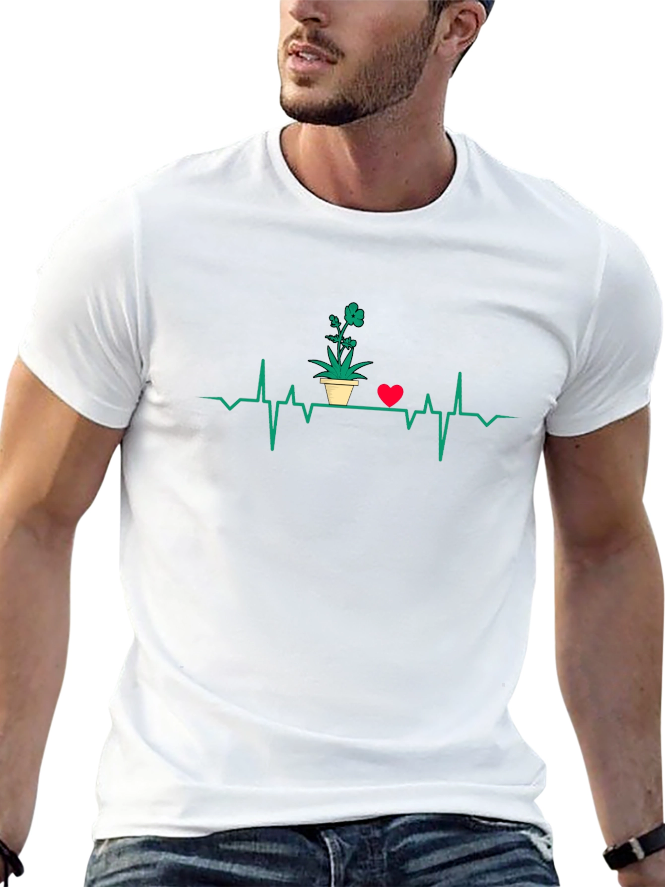 Plant Heartbeat T-Shirt - Gardeners Love