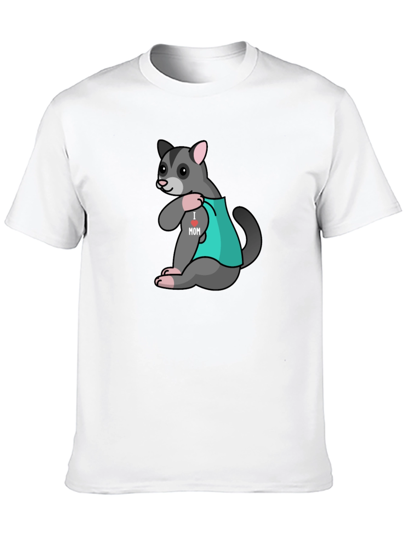 I Love Mom Opossum Tee - Cute Animal T-Shirt