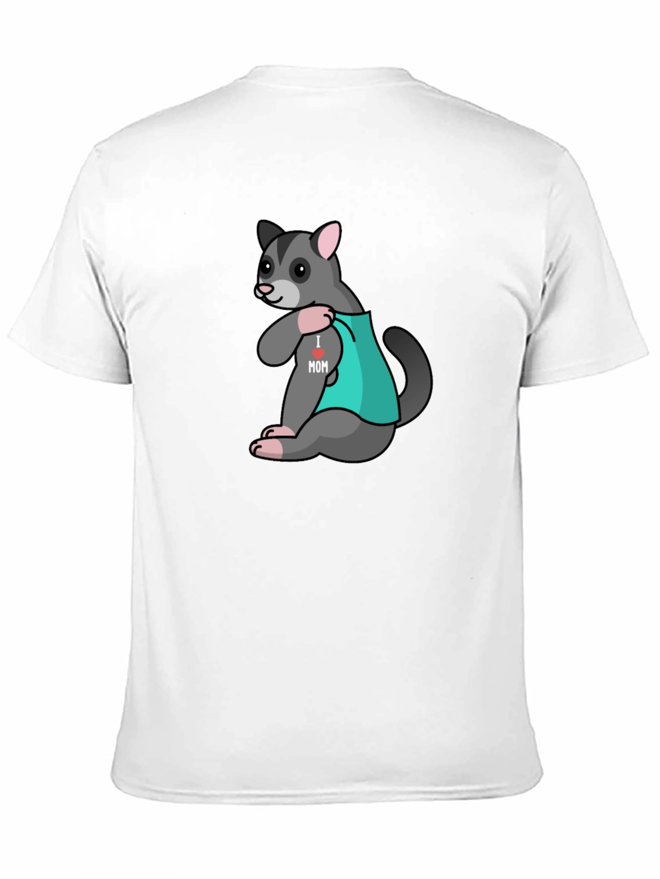 I Love Mom Opossum Tee - Cute Animal T-Shirt