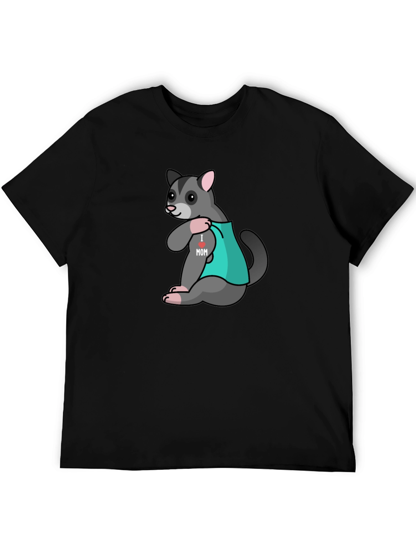 I Love Mom Opossum Tee - Cute Animal T-Shirt