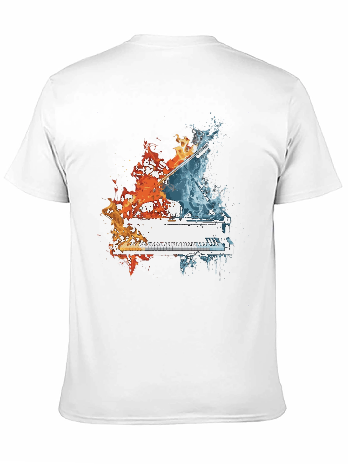 Fire and Water Piano T-Shirt