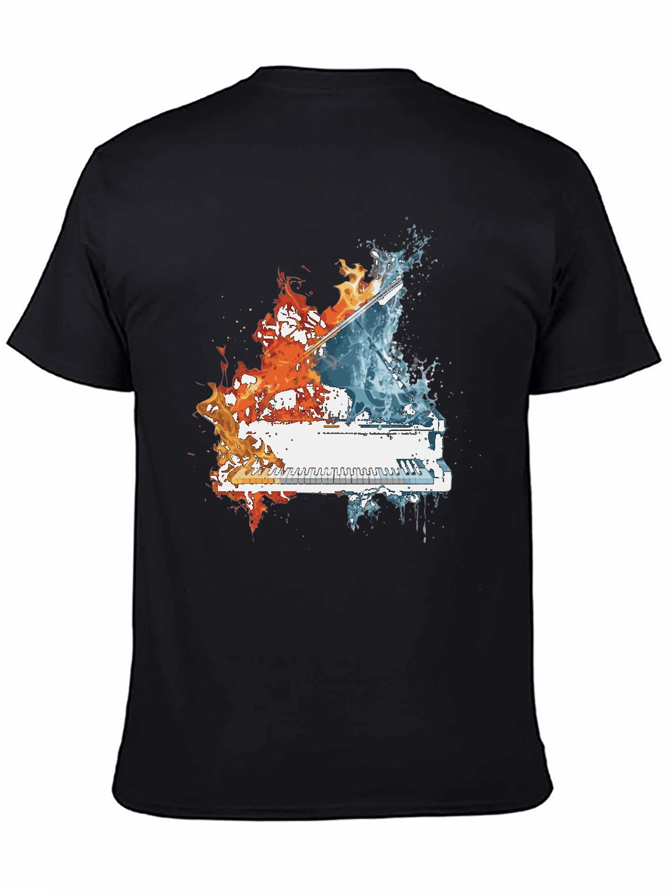 Fire and Water Piano T-Shirt