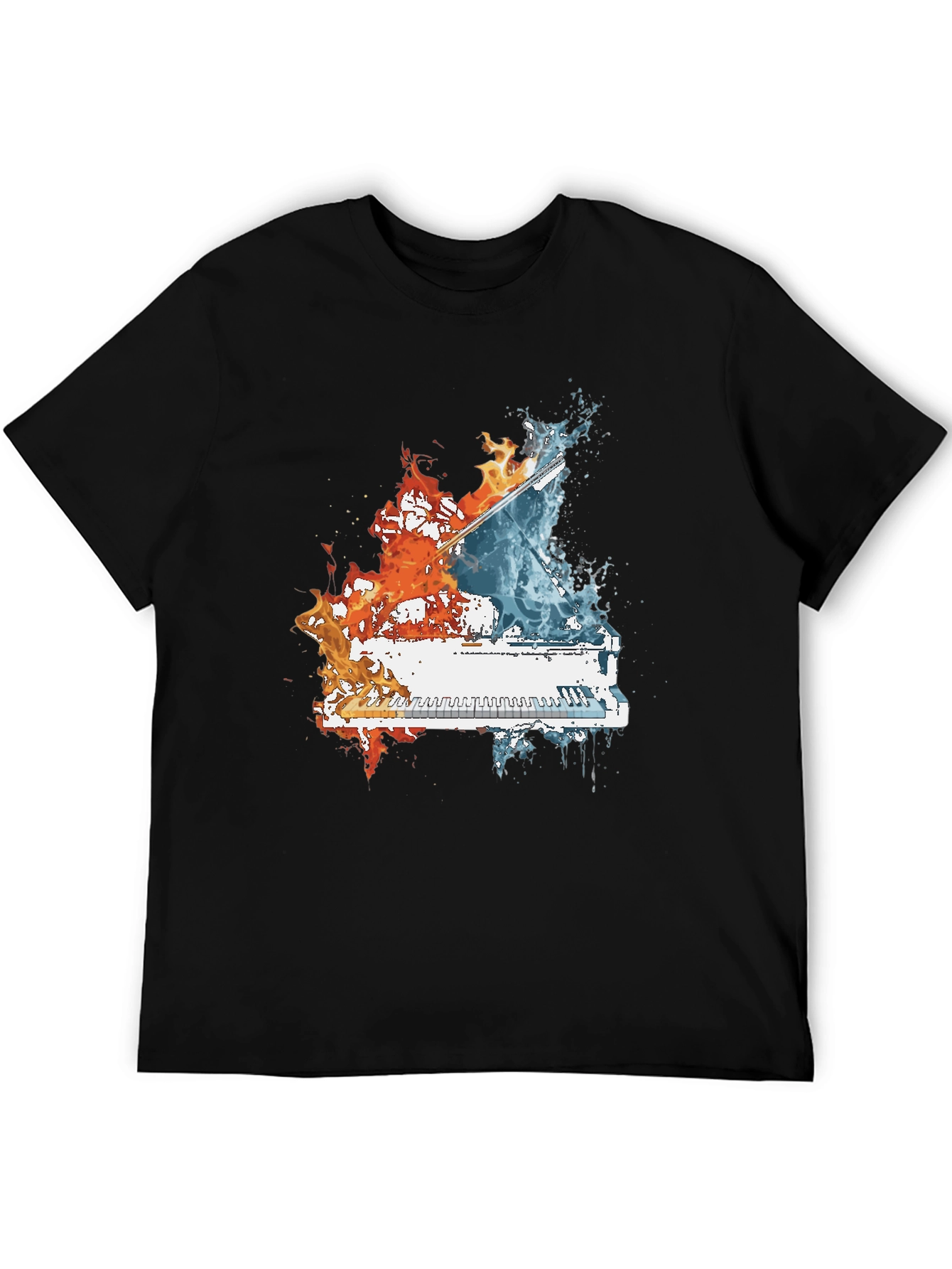 Fire and Water Piano T-Shirt
