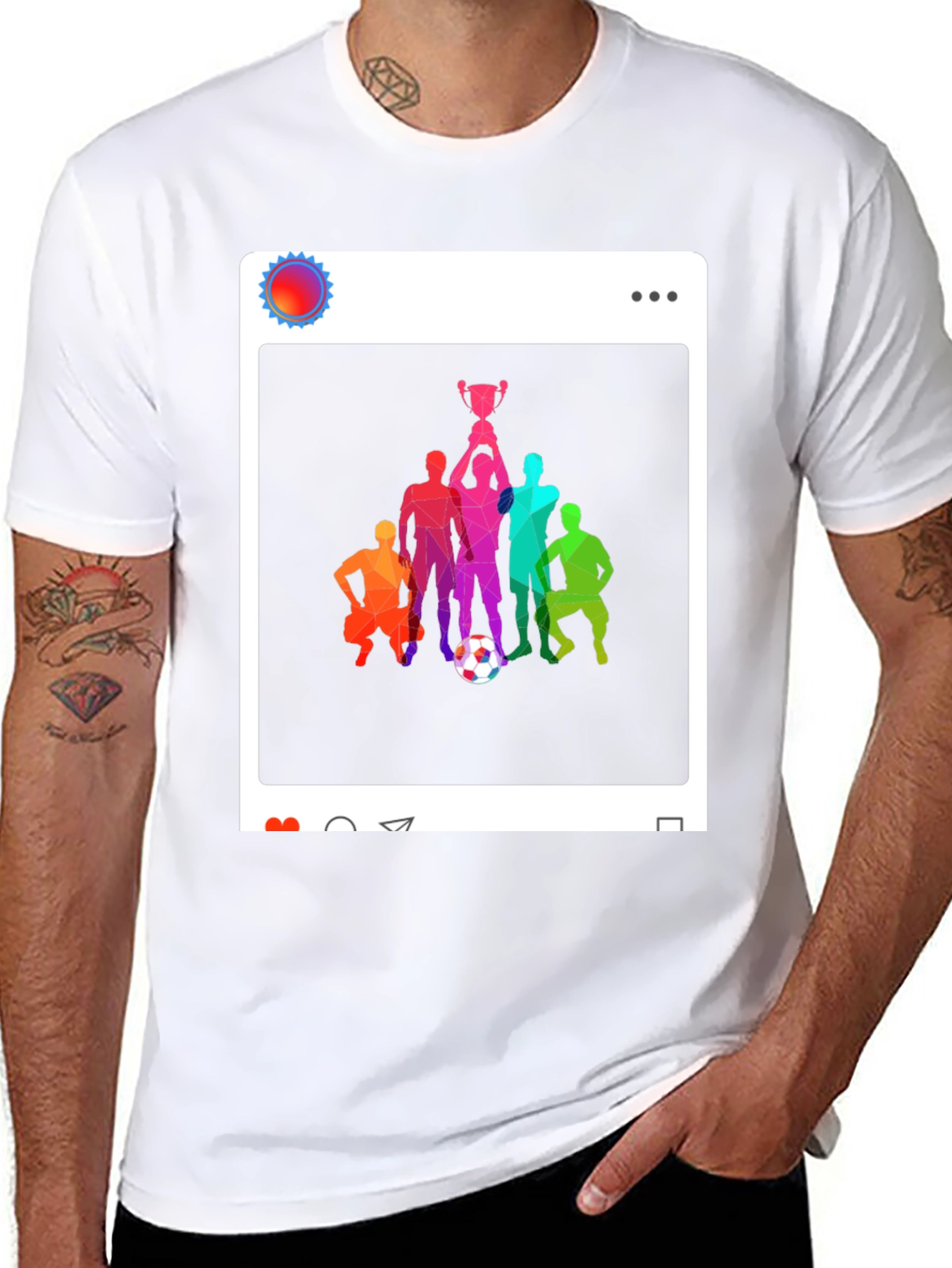 Soccer Team Victory Black T-Shirt
