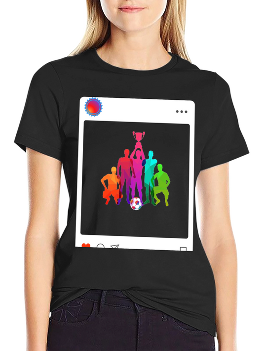 Soccer Team Victory Black T-Shirt