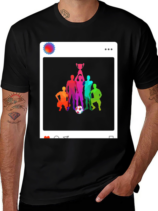 Soccer Team Victory Black T-Shirt