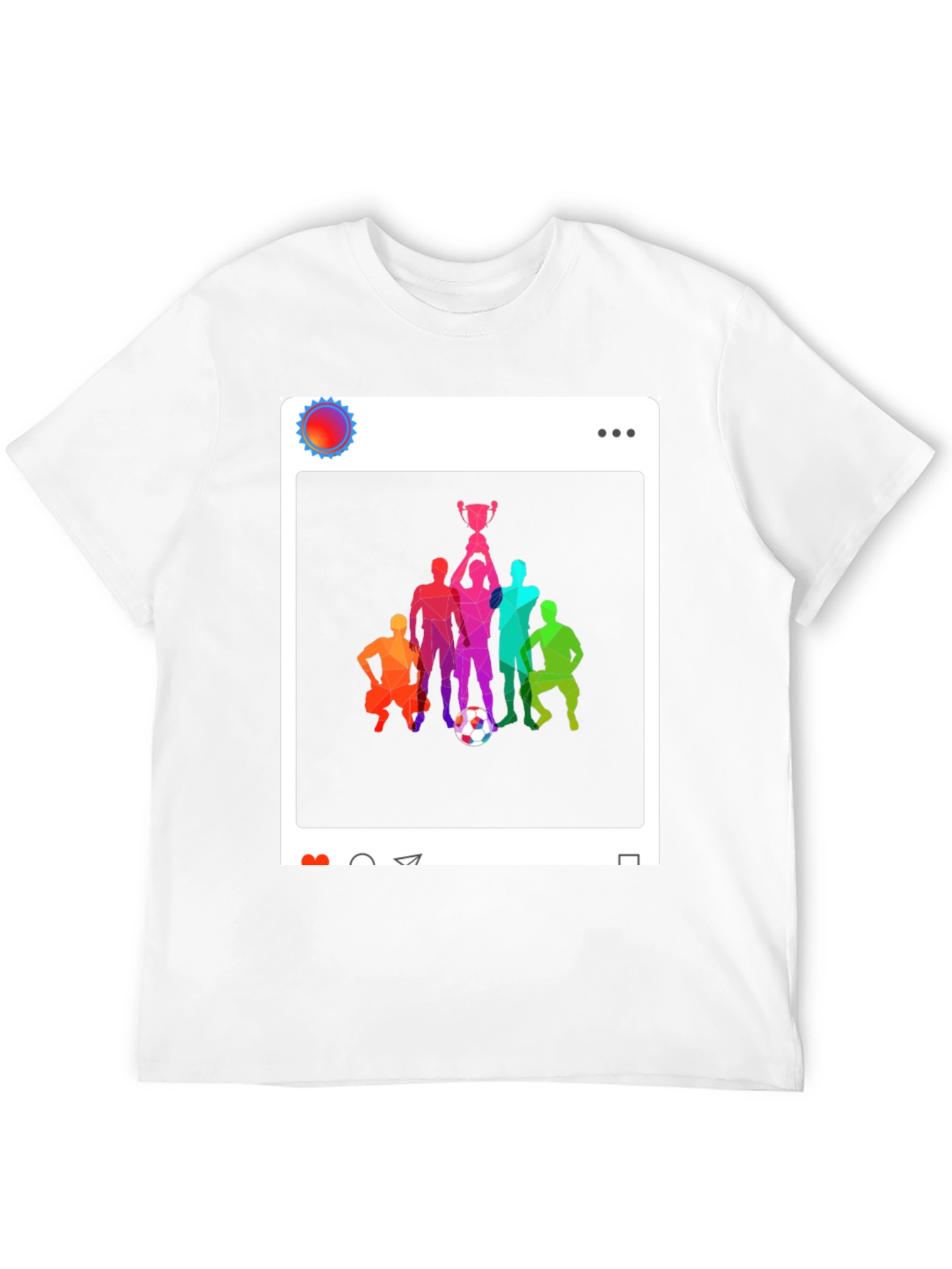 Soccer Team Victory Black T-Shirt