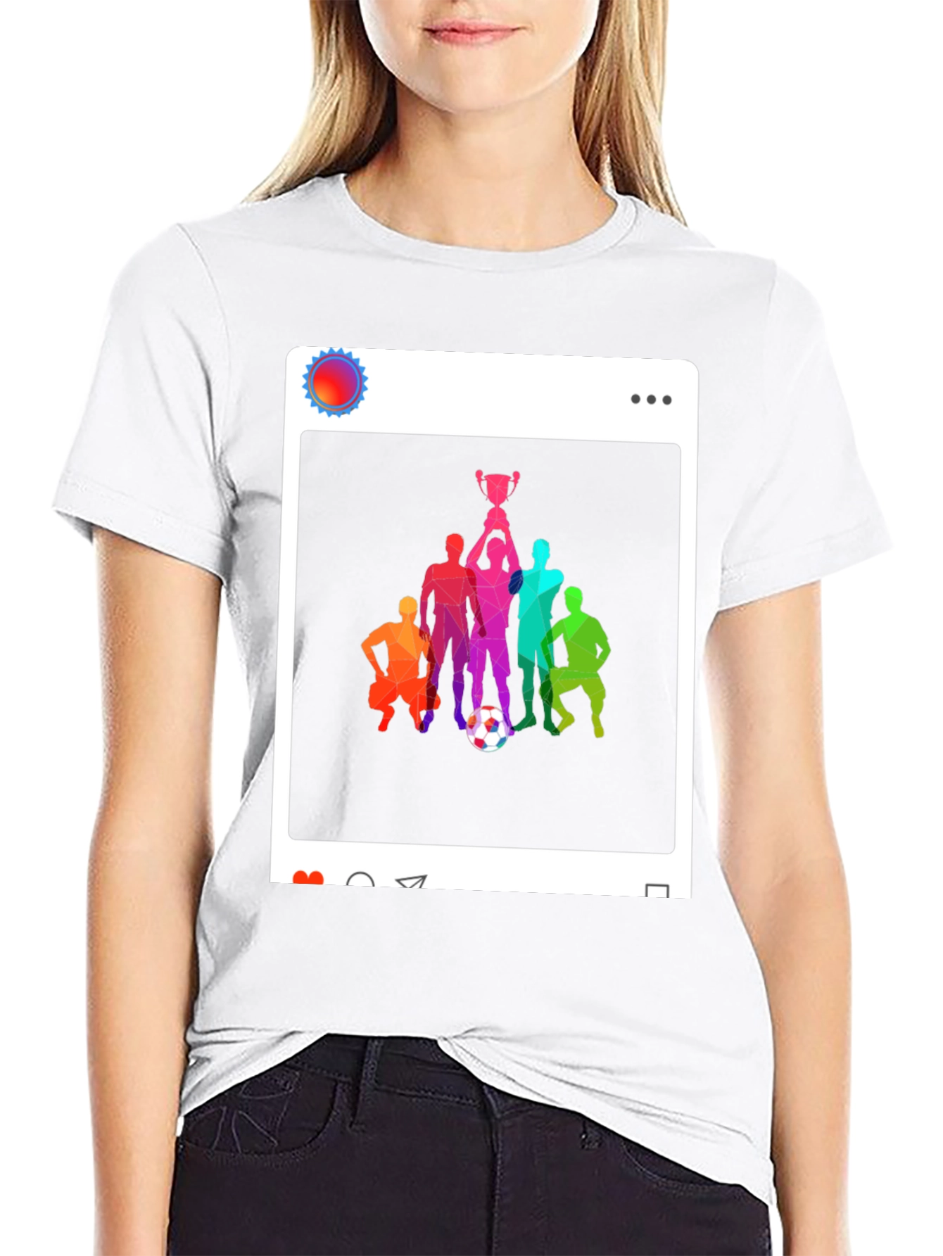 Soccer Team Victory Black T-Shirt