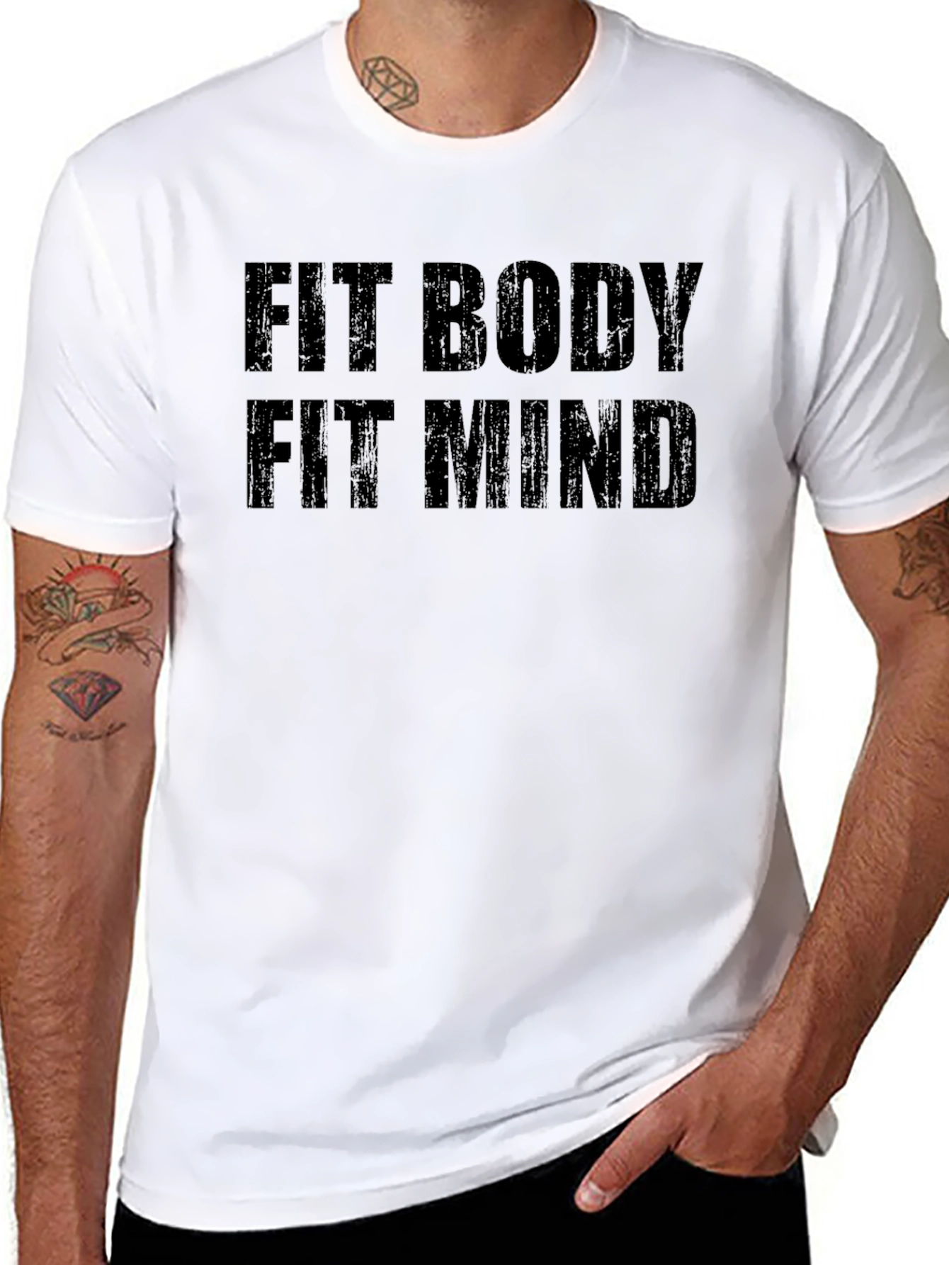 Fit Body Fit Mind Black T-Shirt