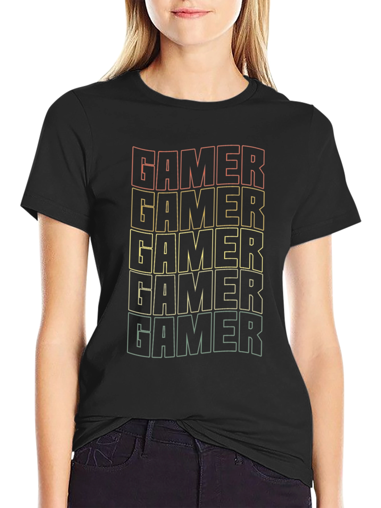 Retro Gamer T-Shirt - Black Gaming Tee