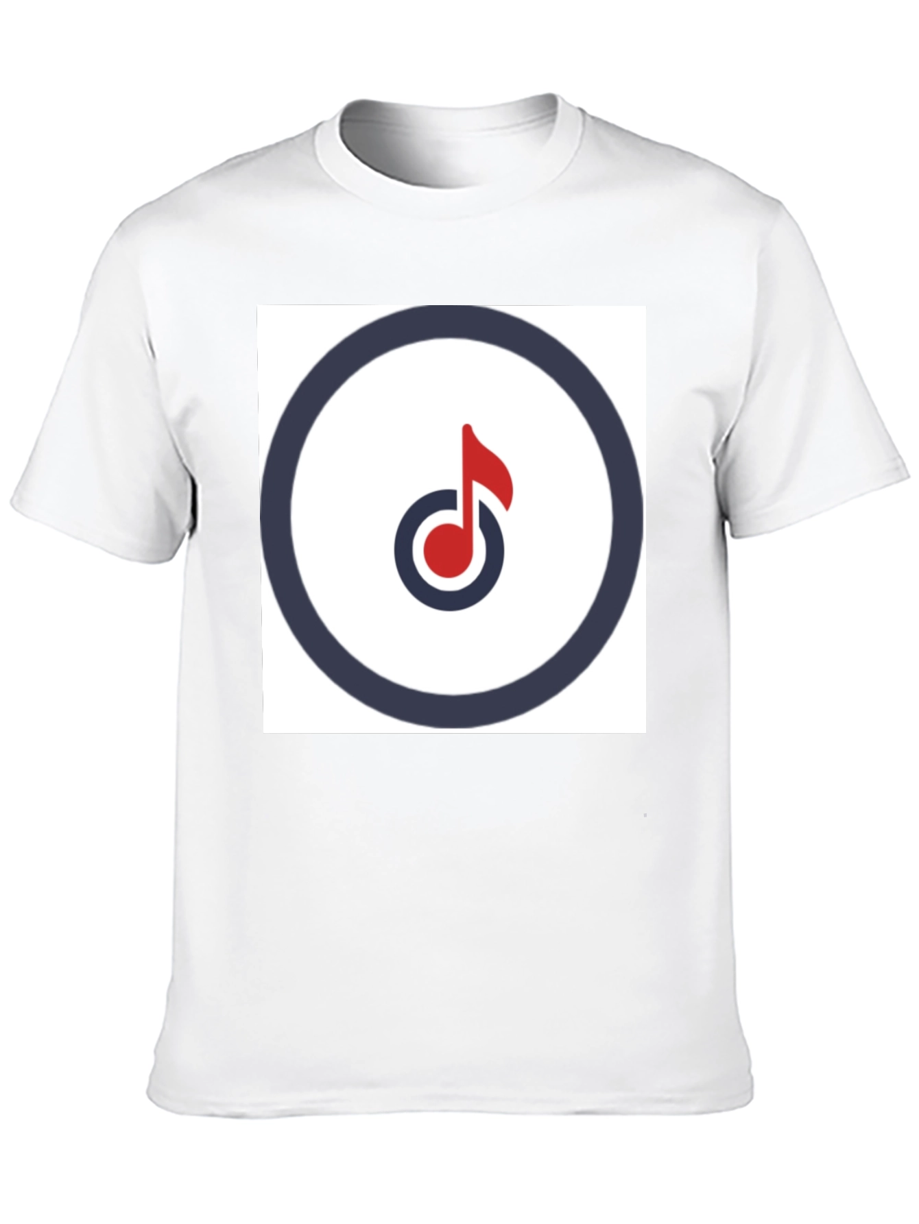Modern Music Note Graphic Tee - Stylish Black T-Shirt