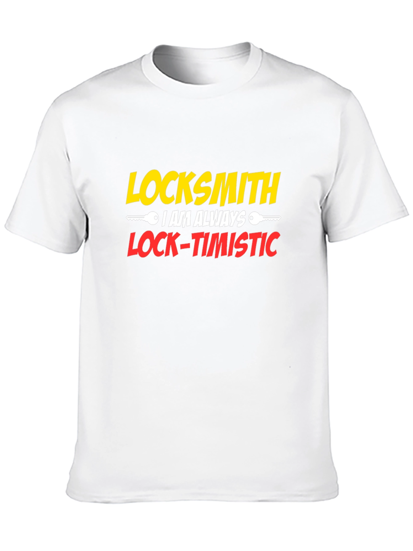 Locksmith Lock-Timistic Black Graphic T-Shirt