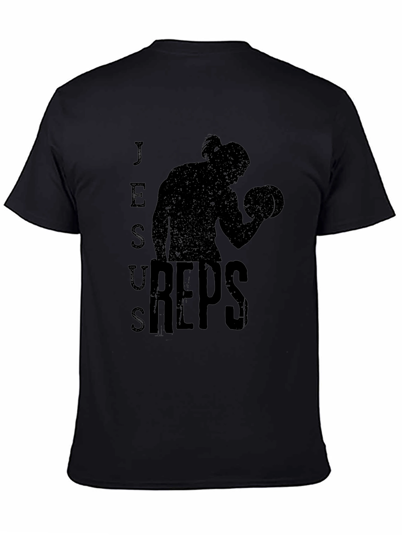 Jesus Reps Black Graphic T-Shirt