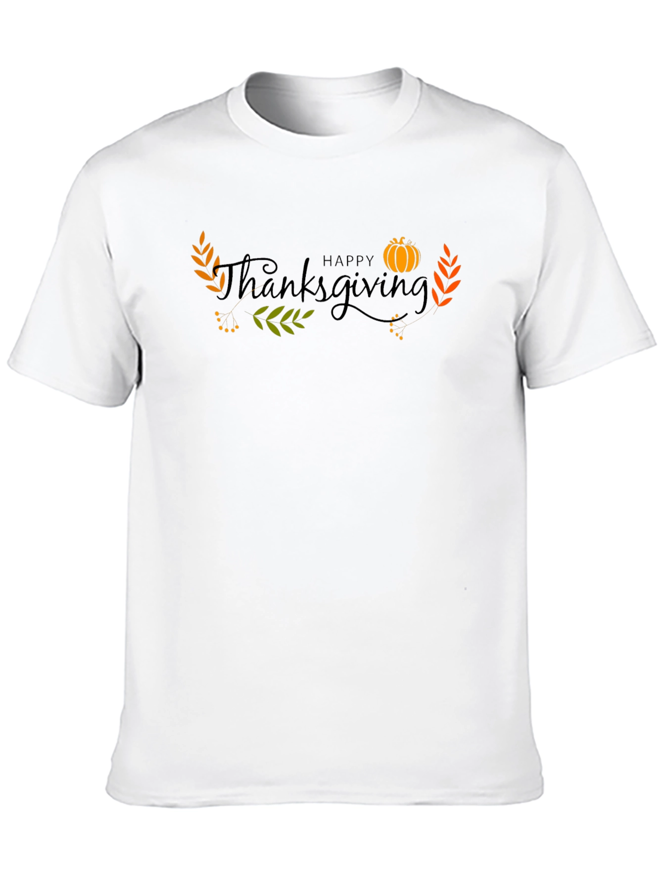 Happy Thanksgiving Black T-Shirt