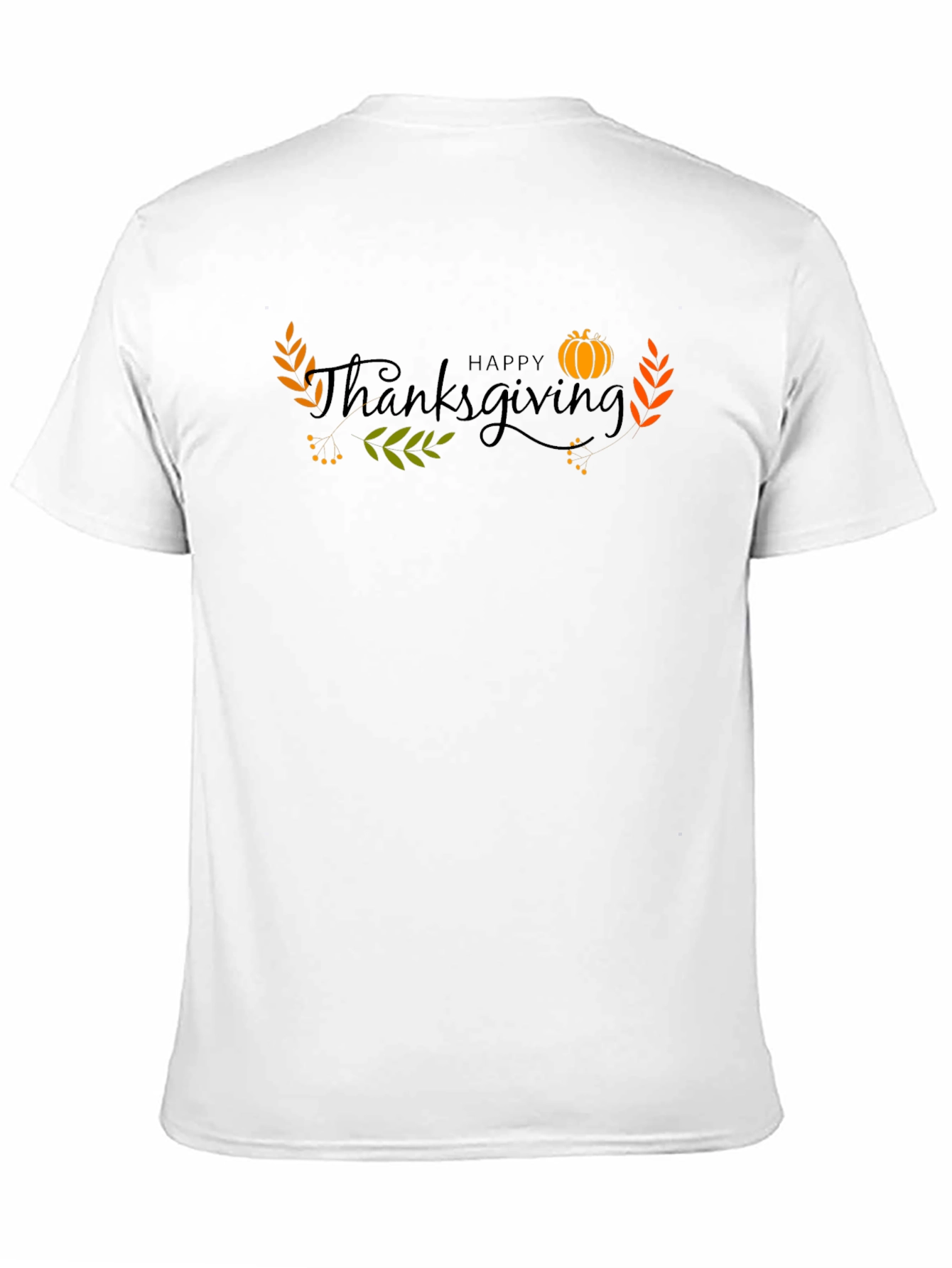 Happy Thanksgiving Black T-Shirt