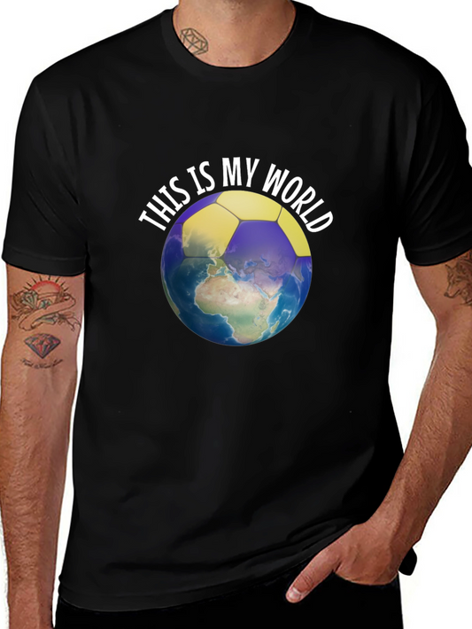 This Is My World T-Shirt - Soccer Earth Design