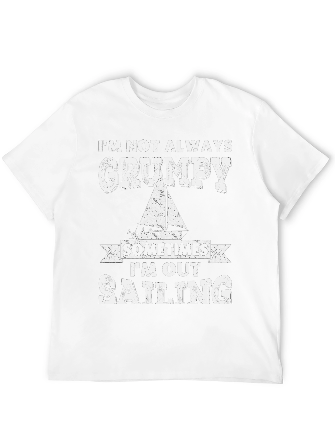 Grumpy Sailing T-Shirt - Mens Black Tee