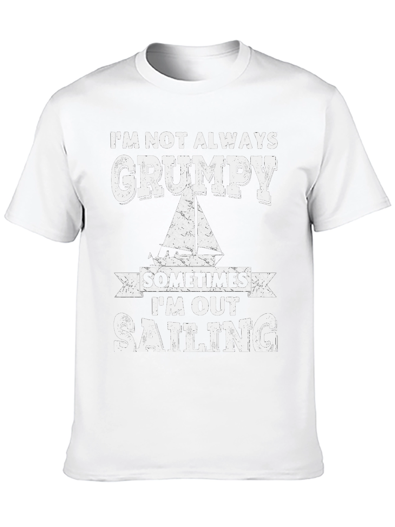Grumpy Sailing T-Shirt - Mens Black Tee
