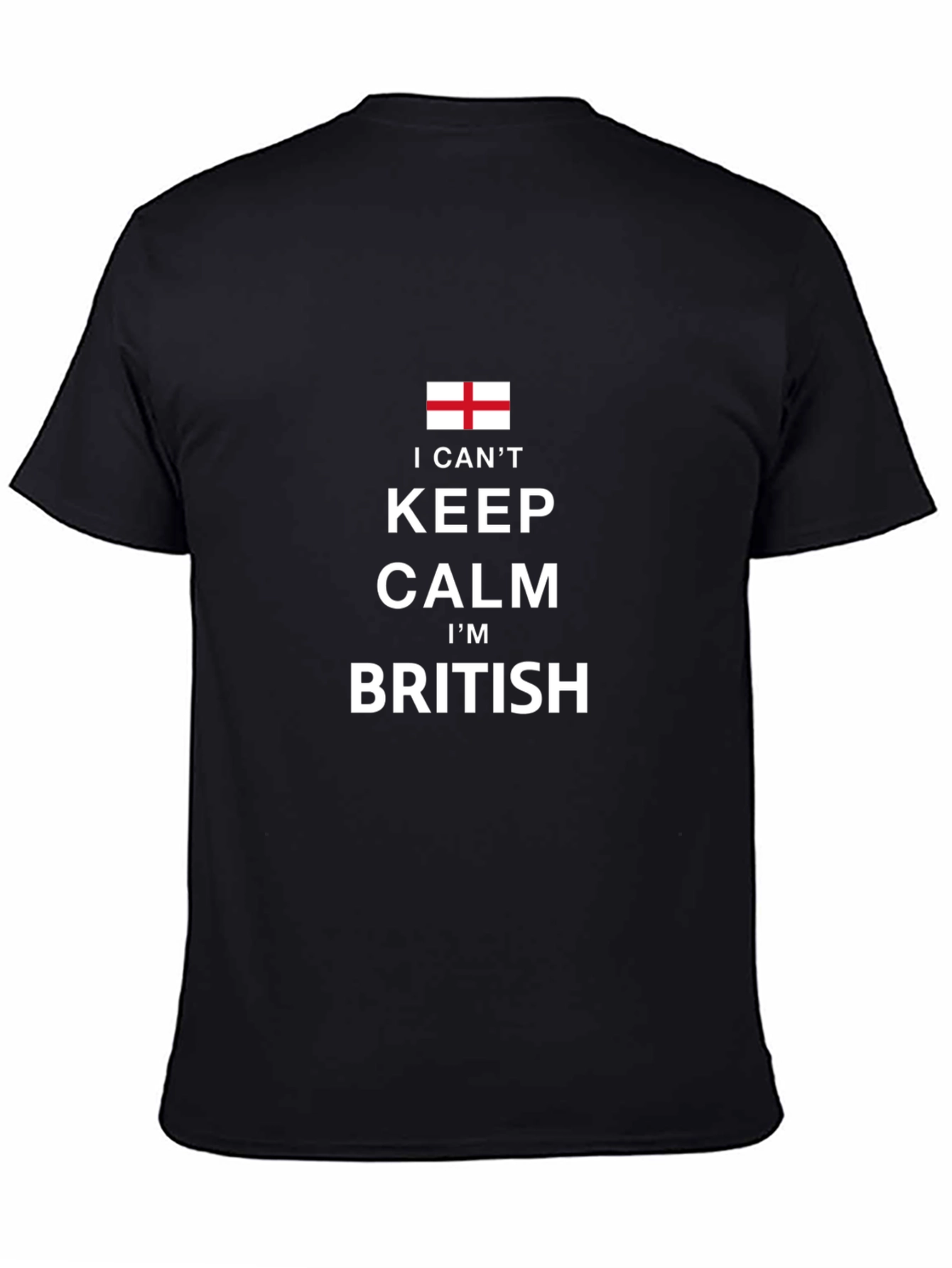 I Cant Keep Calm Im British Black T-Shirt
