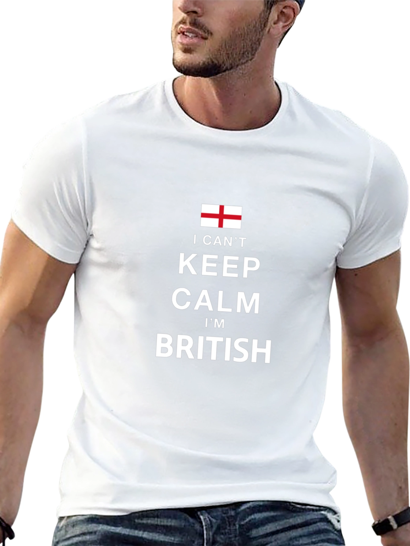 I Cant Keep Calm Im British Black T-Shirt