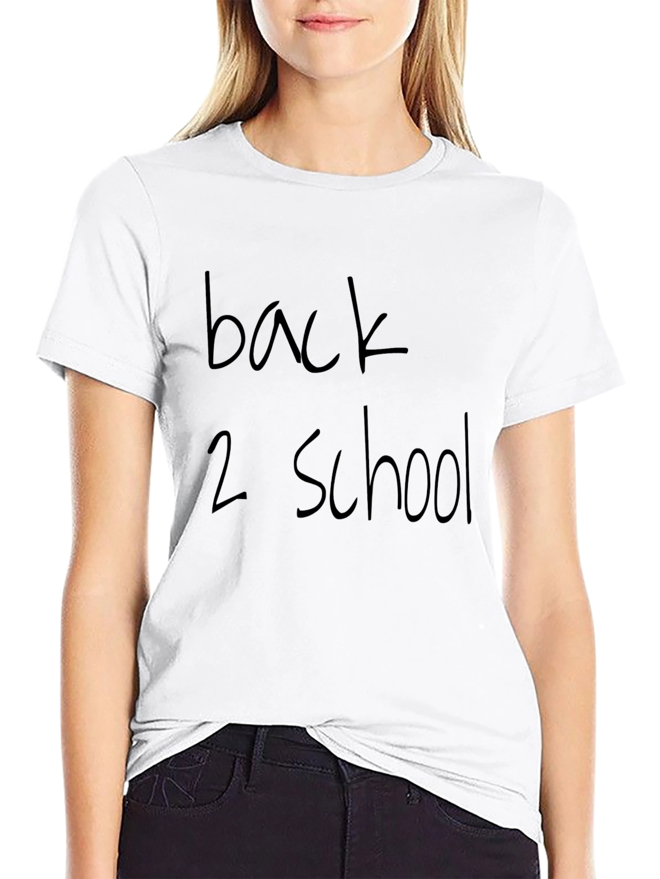 Back 2 School Black Graphic T-Shirt