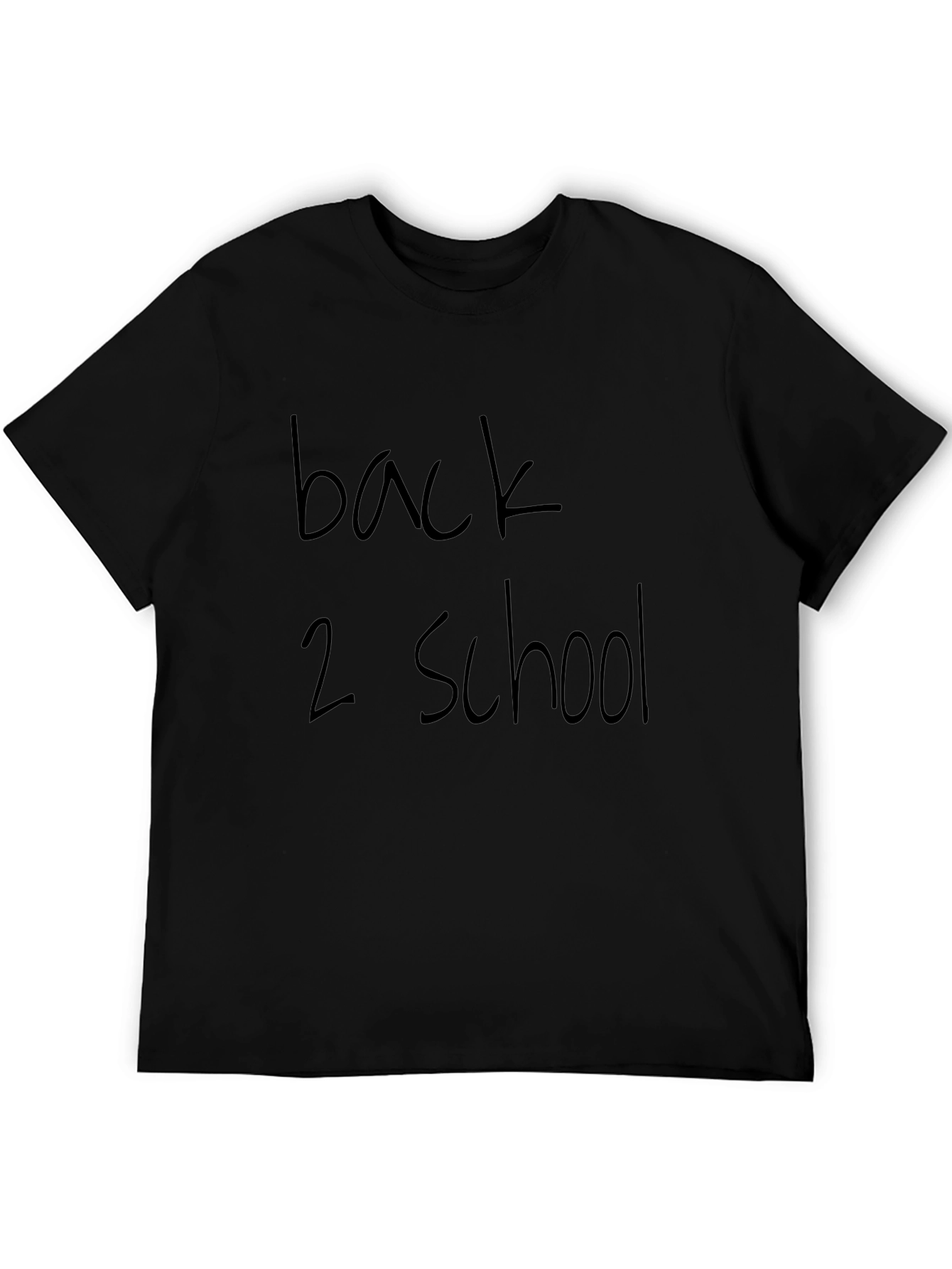 Back 2 School Black Graphic T-Shirt