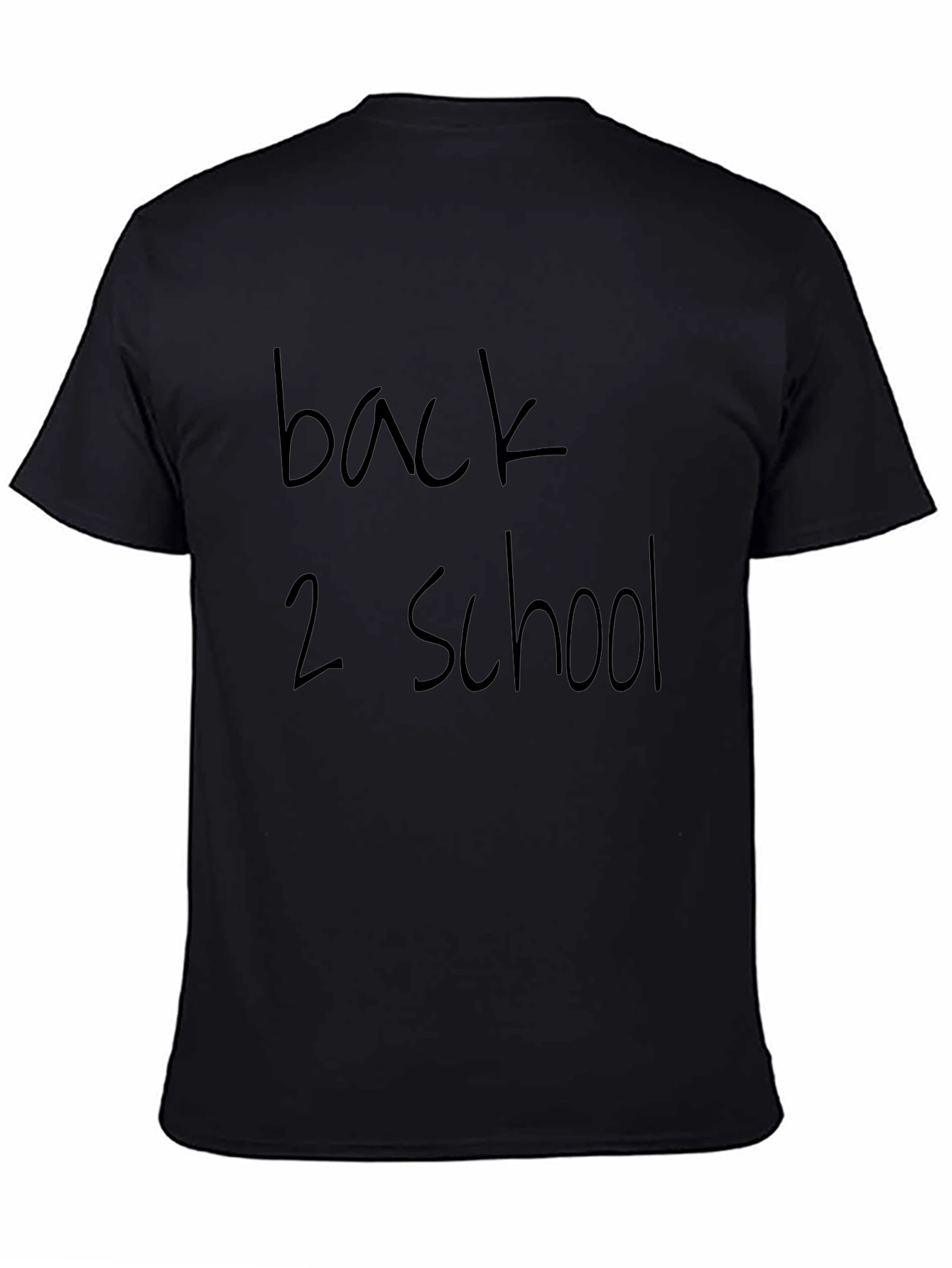 Back 2 School Black Graphic T-Shirt