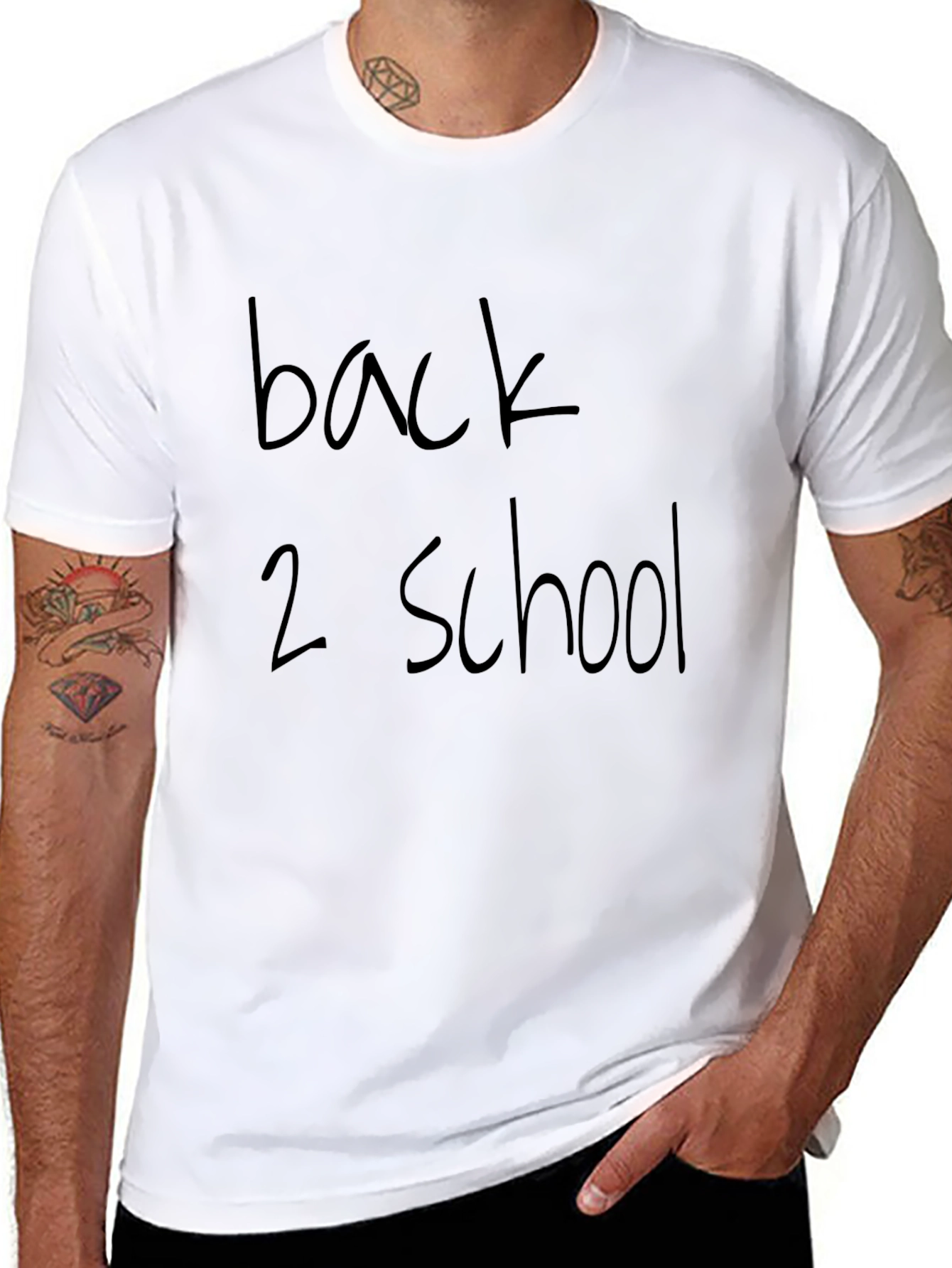 Back 2 School Black Graphic T-Shirt