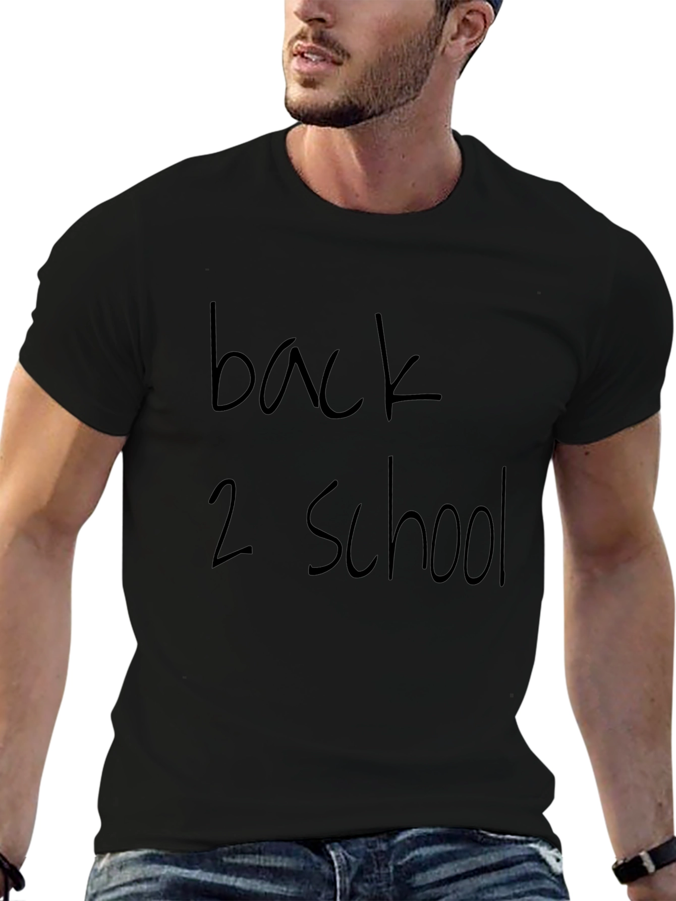 Back 2 School Black Graphic T-Shirt