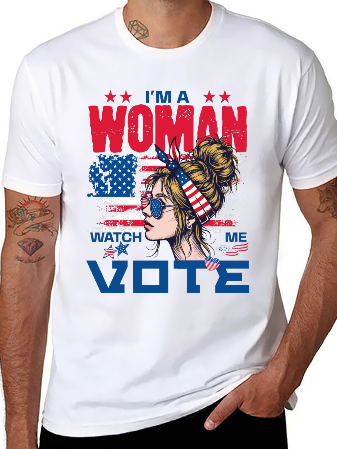 Im A Woman Watch Me Vote T-Shirt