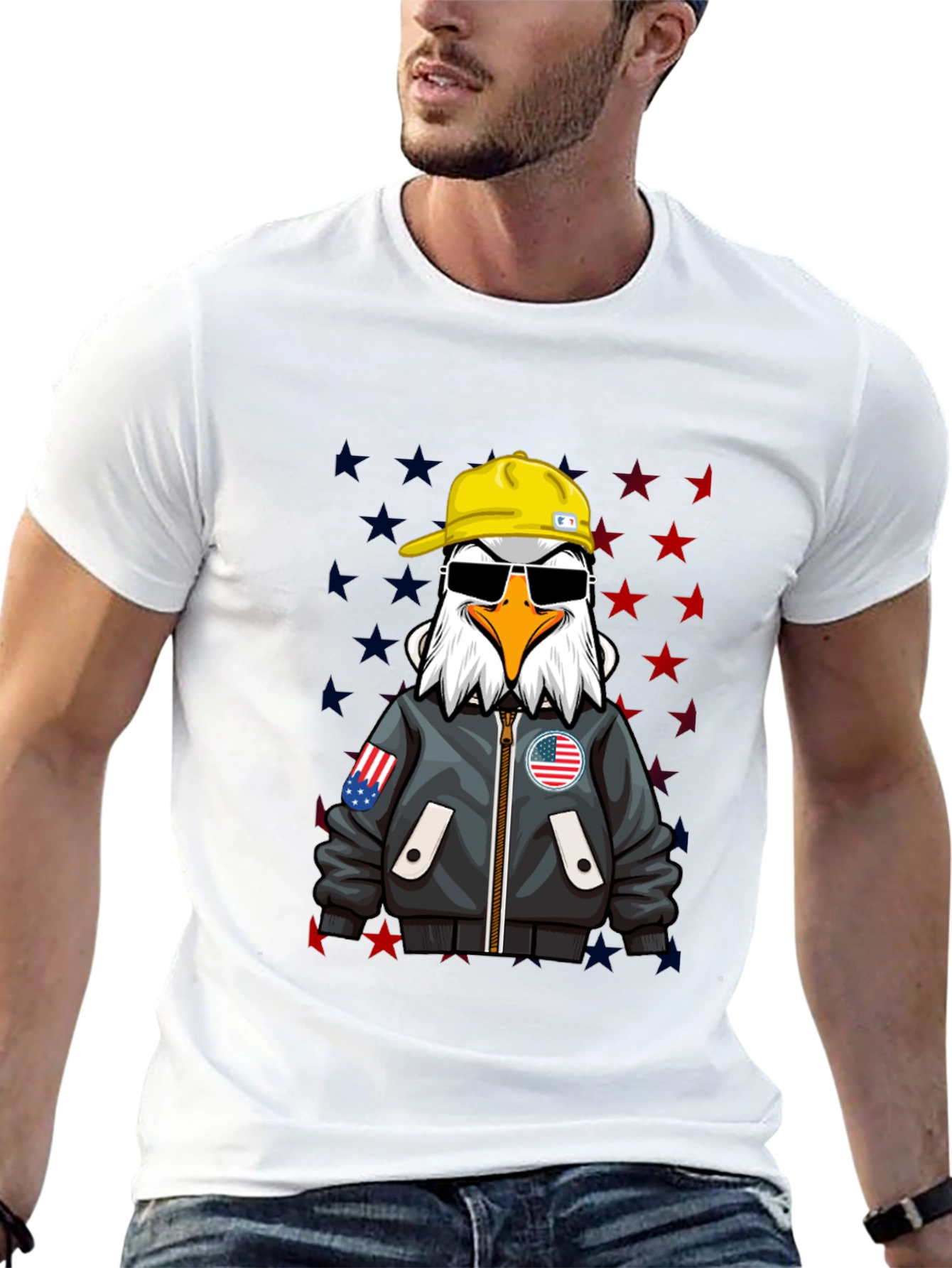 American Eagle Graphic Tee - Cool Patriotic Design