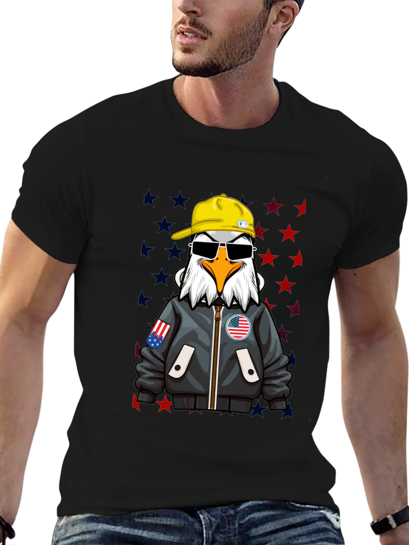 American Eagle Graphic Tee - Cool Patriotic Design