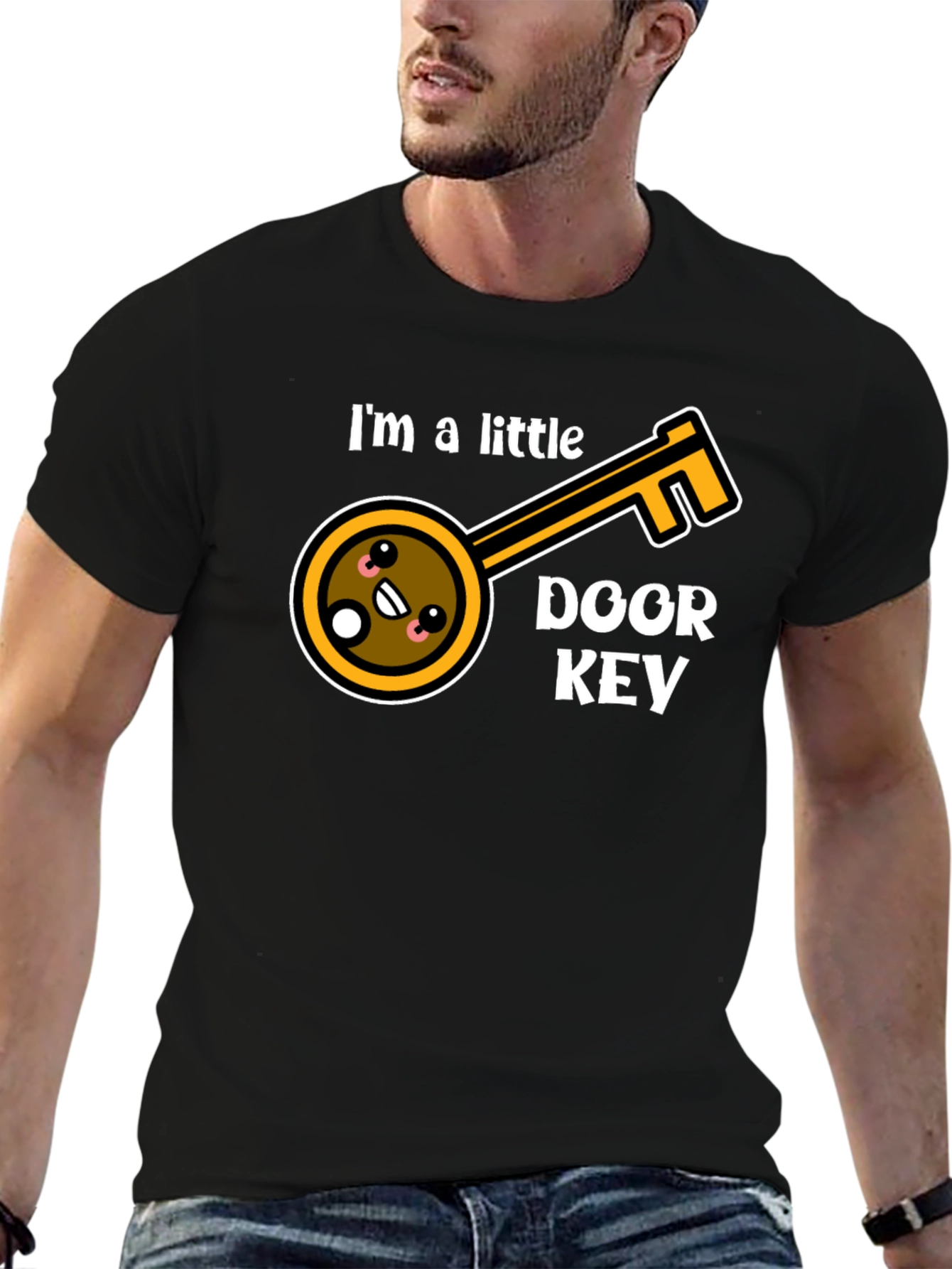 Cute Little Door Key Graphic T-Shirt