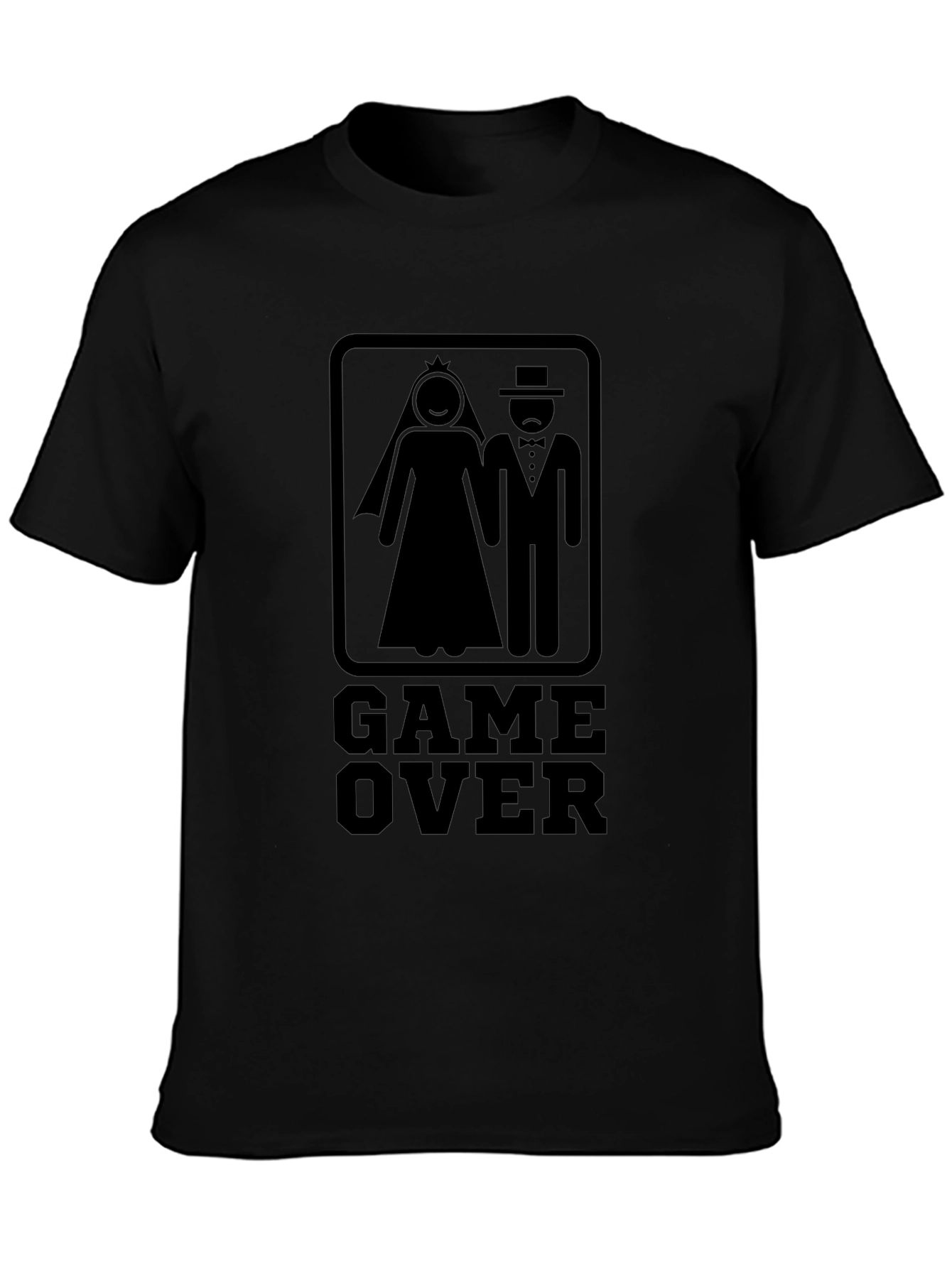 Game Over Wedding T-Shirt - Funny Groom Bride Tee